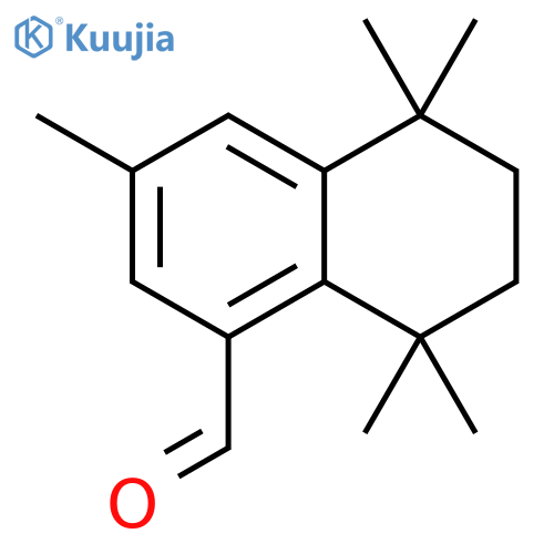 1-Naphthalenecarboxaldehyde, 5,6,7,8-tetrahydro-3,5,5,8,8-pentamethyl- structure