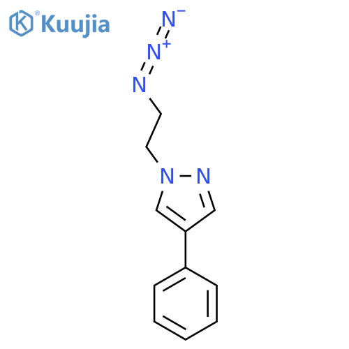 1-(2-Azidoethyl)-4-phenyl-1H-pyrazole structure