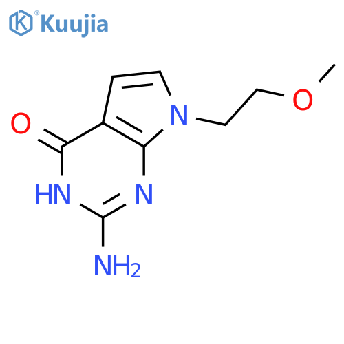 2-amino-3,7-dihydro-7-(2-methoxyethyl)-4H-Pyrrolo[2,3-d]pyrimidin-4-one structure