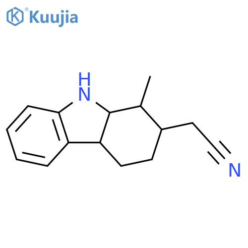 1H-Carbazole-2-acetonitrile, 2,3,4,4a,9,9a-hexahydro-1-methyl- structure