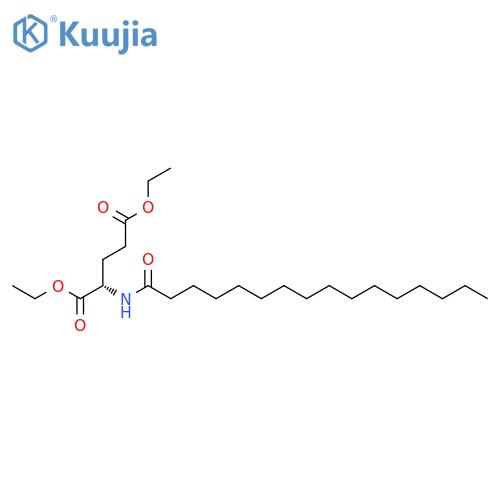 L-Glutamic acid,N-(1-oxohexadecyl)-, diethyl ester (9CI) structure