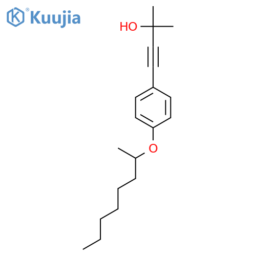 3-Butyn-2-ol, 2-methyl-4-[4-[(1-methylheptyl)oxy]phenyl]- structure
