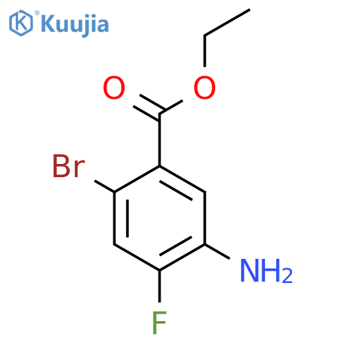 Ethyl 5-amino-2-bromo-4-fluorobenzoate structure