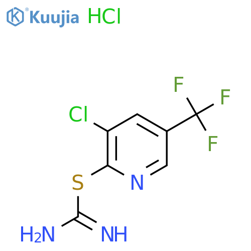 [3-Chloro-5-(trifluoromethyl)pyridin-2-yl] carbamimidothioate;hydrochloride structure