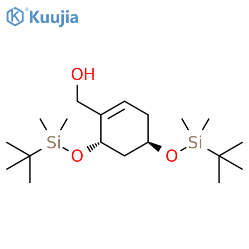 (4R,6S)-4,6-Bis[[(1,1-dimethylethyl)dimethylsilyl]oxy]-1-cyclohexene-1-methanol structure