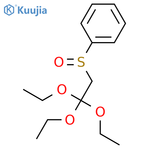 Benzene, [(2,2,2-triethoxyethyl)sulfinyl]- structure
