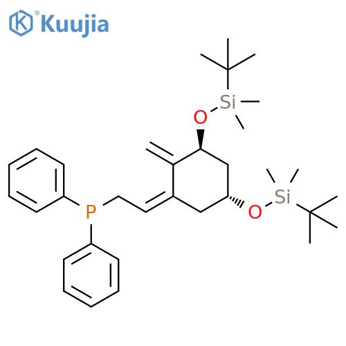 Phosphine, [(2Z)-2-[(3S,5R)-3,5-bis[[(1,1-dimethylethyl)dimethylsilyl]oxy]-2-methylenecyclohexylidene]ethyl]diphenyl- structure
