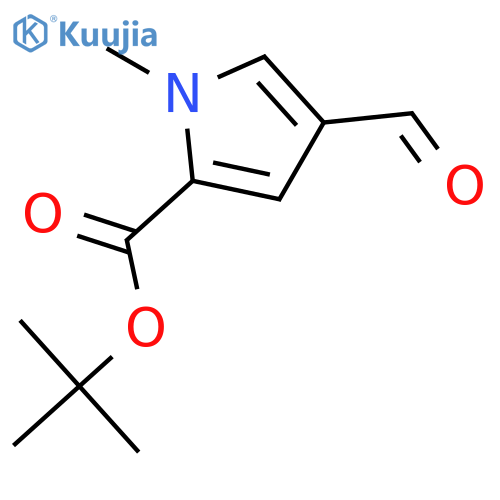 4-formyl-1-methyl-1H-Pyrrole-2-carboxylic acid 1,1-dimethylethyl ester structure