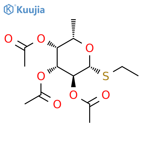 Ethyl 2,3,4-tri-O-acetyl-b-L-thiofucopyranoside structure