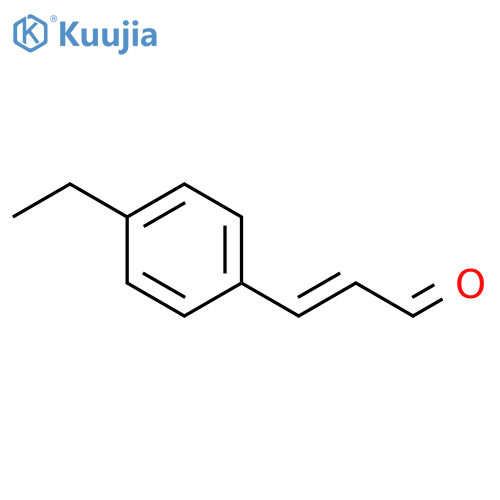 3-(4-ethylphenyl)prop-2-enal structure