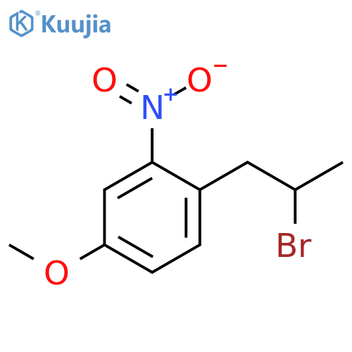 1-(2-bromopropyl)-4-methoxy-2-nitrobenzene structure
