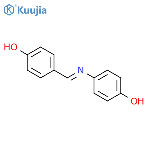 Phenol, 4-[(E)-[(4-hydroxyphenyl)imino]methyl]- structure