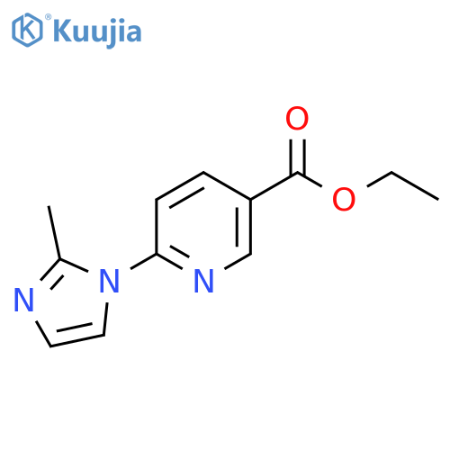 ethyl 6-(2-methyl-1H-imidazol-1-yl)pyridine-3-carboxylate structure