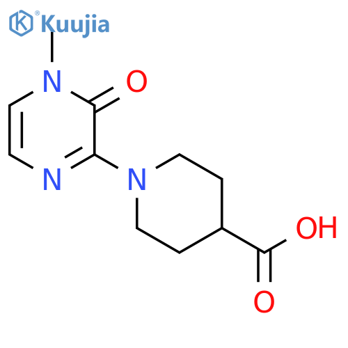1-(4-methyl-3-oxo-3,4-dihydropyrazin-2-yl)piperidine-4-carboxylic acid structure