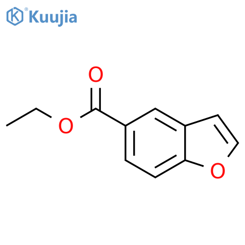 5-Benzofurancarboxylic acid; Et ester structure