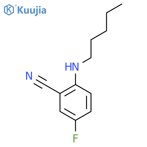 5-Fluoro-2-(pentylamino)benzonitrile structure