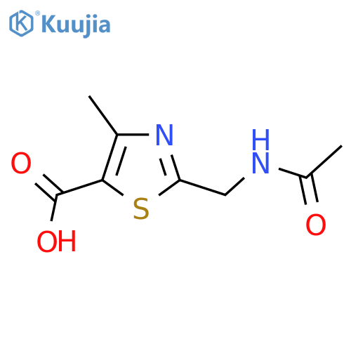 2-(Acetamidomethyl)-4-methyl-1,3-thiazole-5-carboxylic acid structure