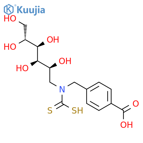 D-Glucitol,1-[[(4-carboxyphenyl)methyl](dithiocarboxy)amino]-1-deoxy- (9CI) structure
