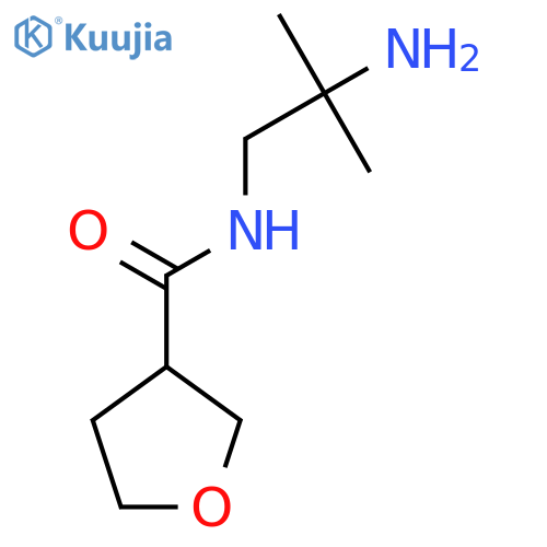 N-(2-amino-2-methylpropyl)oxolane-3-carboxamide structure