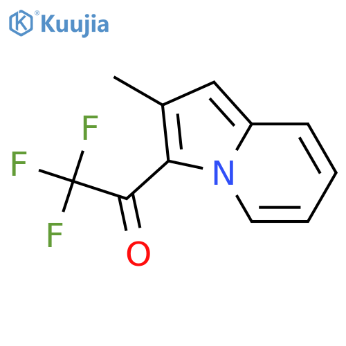 2,2,2-trifluoro-1-(2-methylindolizin-3-yl)ethan-1-one structure