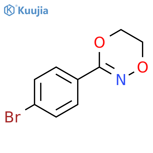 1,4,2-Dioxazine, 3-(4-bromophenyl)-5,6-dihydro- structure
