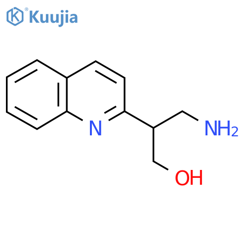 3-amino-2-(quinolin-2-yl)propan-1-ol structure