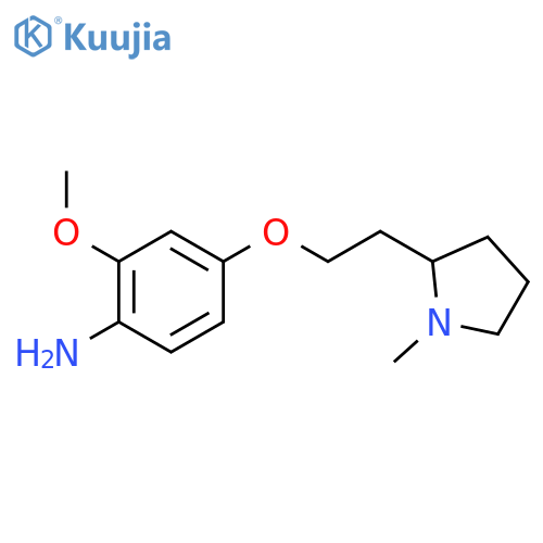 2-methoxy-4-2-(1-methylpyrrolidin-2-yl)ethoxyaniline structure