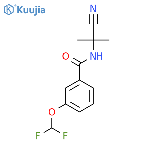 N-(1-cyano-1-methylethyl)-3-(difluoromethoxy)benzamide structure
