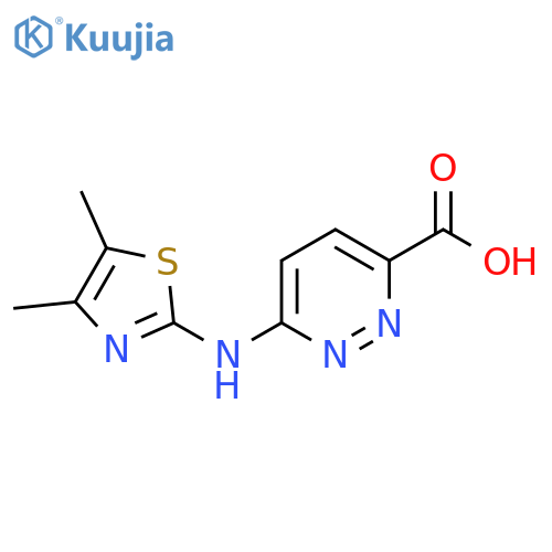 6-N-4,5-Dimethyl-thiazol-2-yl-aminopyridazine 3-Carboxylic Acid structure