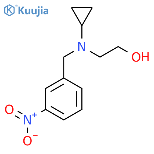 2-[Cyclopropyl-(3-nitro-benzyl)-amino]-ethanol structure