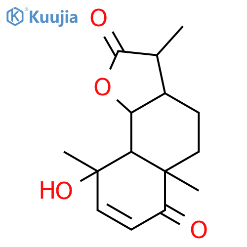 (3aS,5aR,9R,9aR,9bS)-3a,5,5a,9,9a,9b-hexahydro-9-hydroxy-3,5a,9-trimethylnaphtho[1,2-b]furan-2,6(3H,4H)-dione structure
