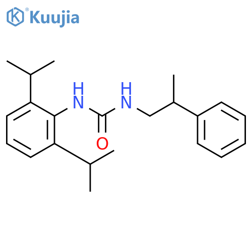 N-[2,6-Di(propan-2-yl)phenyl]-N'-(2-phenylpropyl)urea structure