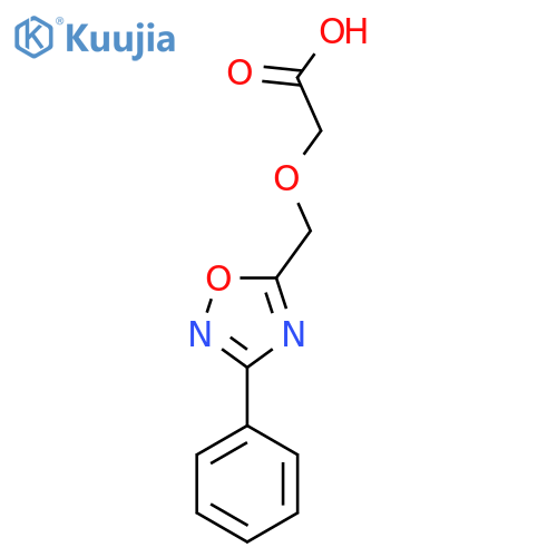 2-(3-phenyl-1,2,4-oxadiazol-5-yl)methoxyacetic acid structure