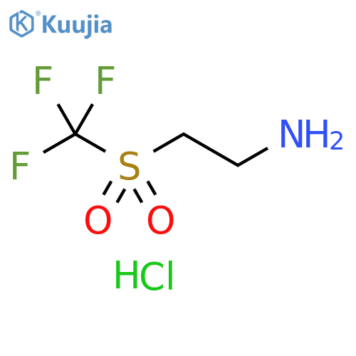 2-trifluoromethanesulfonylethan-1-amine hydrochloride structure