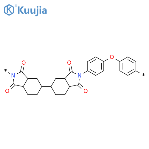 Poly[(hexadecahydro-1,1',3,3'-tetraoxo[5,5'-bi-2H-isoindole]-2,2'-diyl)-1,4-phenyleneoxy-1,4-phenylene] structure
