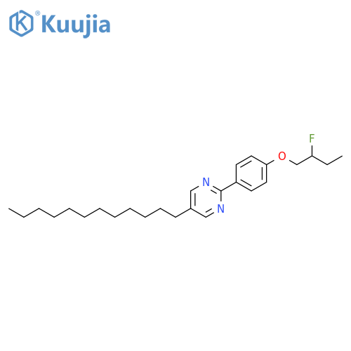 Pyrimidine, 5-dodecyl-2-[4-(2-fluorobutoxy)phenyl]- structure