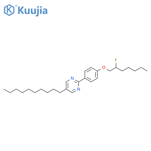 Pyrimidine, 5-decyl-2-[4-[(2-fluoroheptyl)oxy]phenyl]- structure