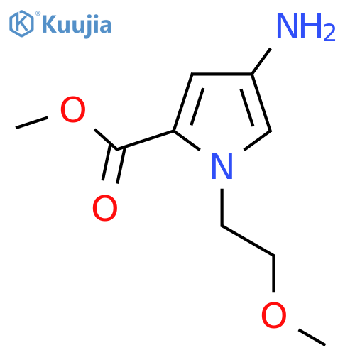 methyl 4-amino-1-(2-methoxyethyl)-1H-pyrrole-2-carboxylate structure