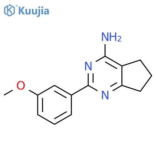 4-Amino-2-(3-Methoxyphenyl)-6,7-Dihydro-5h-CyclopentaDPyrimidine structure