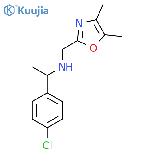 1-(4-chlorophenyl)ethyl(4,5-dimethyl-1,3-oxazol-2-yl)methylamine structure