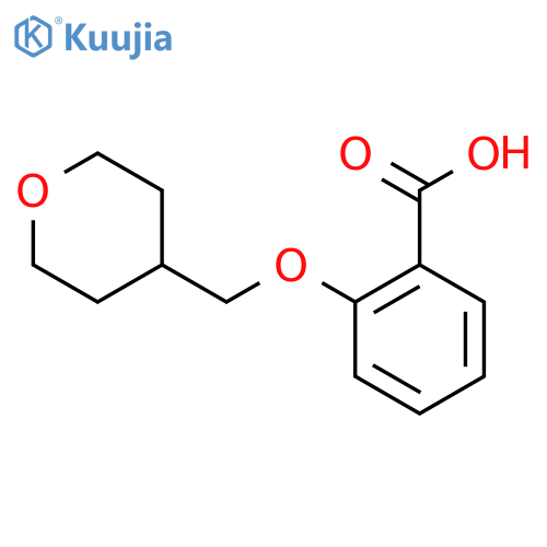 2-(Oxan-4-ylmethoxy)benzoic acid structure