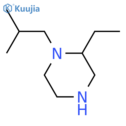 2-Ethyl-1-(2-methylpropyl)piperazine structure