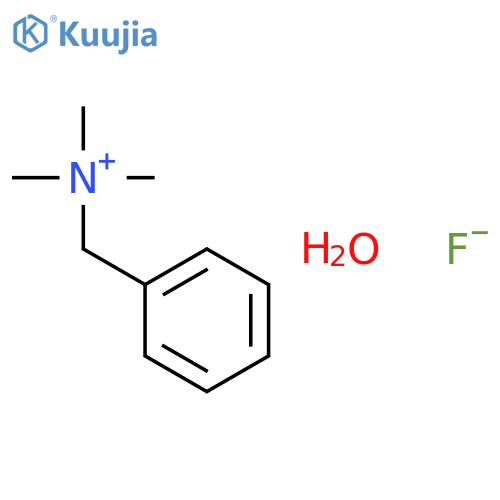 N,N,N-Trimethyl-1-phenylmethanaminium fluoride hydrate structure