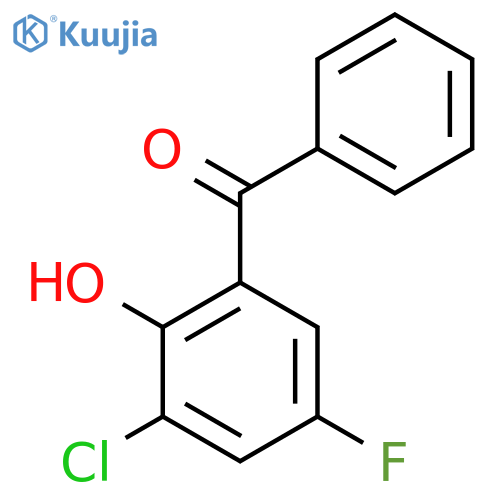 2-benzoyl-6-chloro-4-fluorophenol structure