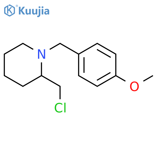 2-Chloromethyl-1-(4-methoxy-benzyl)-piperidine structure