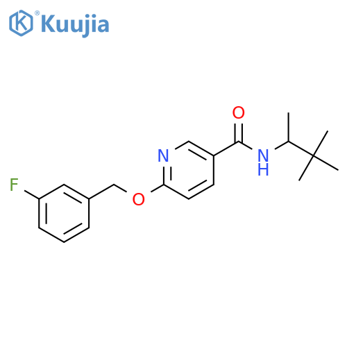 (R)-6-(3-Fluoro-benzyloxy)-N-(1,2,2-trimethyl-propyl)-nicotinamide structure