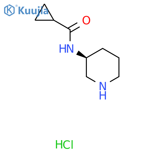 (S)-N-(Piperidin-3-yl)cyclopropanecarboxamide hydrochloride structure
