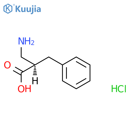 (2R)-3-Amino-2-benzylpropanoic acid hydrochloride structure