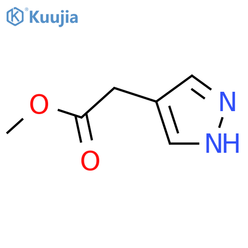 methyl 2-(1H-pyrazol-4-yl)acetate structure