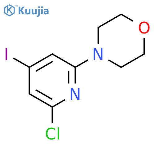 4-(6-Chloro-4-iodopyridin-2-yl)-morpholine structure